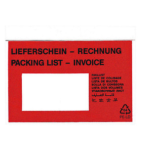 Printus Lieferscheintaschen Kunststoff DIN C6 250 St.