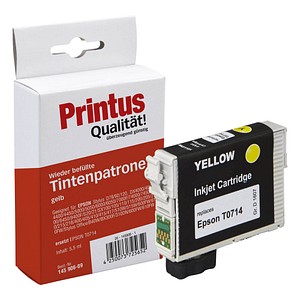 Printus  gelb Druckerpatrone kompatibel zu EPSON T0714