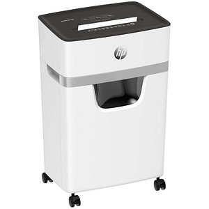 HP OneShred 15CC Aktenvernichter mit Partikelschnitt P-4, 4 x 35 mm, bis 15 Blatt, weiß