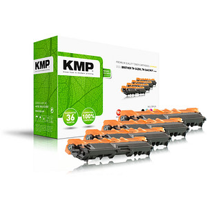 KMP B-T58V  schwarz, cyan, magenta, gelb Toner kompatibel zu brother TN-242BK/TN-246CMY, 4er-Set