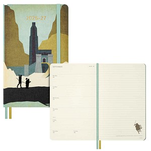 MOLESKINE Buchkalender Der Herr der Ringe 2026/2027 grün, 1 St.