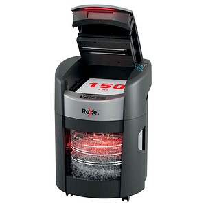 Rexel ShredMax AutoFeed+ 150X Aktenvernichter mit Partikelschnitt P-4, 4 x 10 mm, bis 150 Blatt