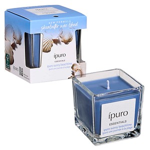 ipuro Duftkerze Sunny Beachtime blau Sunny Beach, 1 St.