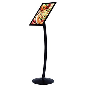 update displays Infoständer schwarz DIN A3 35,8 x 35,8 x 117,6 - 121,2 cm, 1 St.