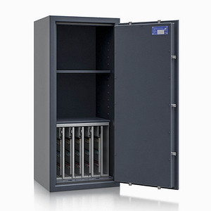 ISS safe4key Schlüsseltresor grau mit 280 Haken, Doppelbartschloss, 50,0 x 42,0 x 115,0 cm, 1 St.