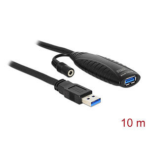 DeLOCK USB 3.0 A Kabel Verlängerung 10,0 m schwarz