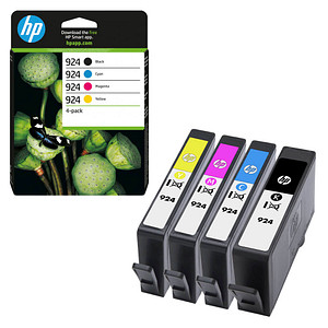 HP 924 (6C3Z1NE) schwarz, cyan, magenta, gelb Druckerpatronen, 4er-Set