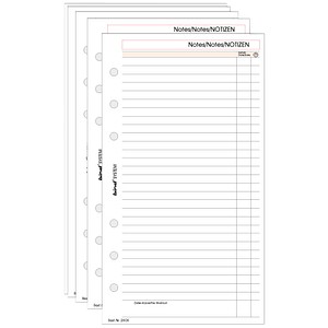 50 bind Ringbuch-Ergänzungsblätter Notizen A6