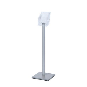 Showdown® Displays Prospektständer MB3C160 transparent DIN A5 3 Fächer 33,0 x 33,0 x 106,0 cm, 1 St.