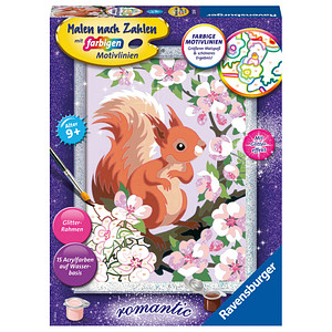 Ravensburger Malen-nach-Zahlen Neugieriges Eichhörnchen mehrfarbig
