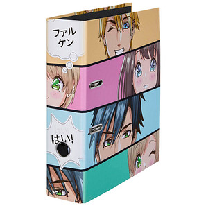 FALKEN Manga Faces Motivordner 8,0 cm DIN A4, 1 St.