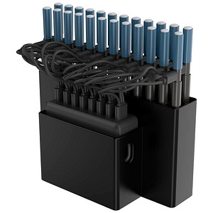 DEQSTER Stylus Multi-Charger Ladestation für Eingabestifte schwarz, 40 Watt