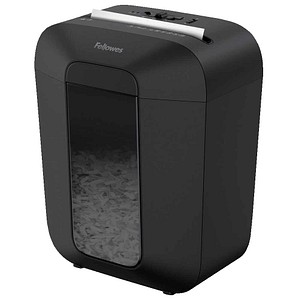 Fellowes Powershred LX50 Aktenvernichter mit Partikelschnitt P-4, 4 x 37 mm, bis 9 Blatt, schwarz