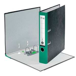 VON LEITZ Ordner grün mamoriert Karton 5,0 cm DIN A4, 1 St.