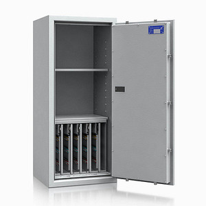 ISS safe4key Schlüsseltresor lichtgrau mit 280 Haken, Elektronikschloss, 50,0 x 42,0 x 115,0 cm, 1 St.