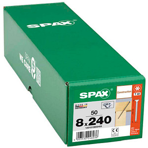 SPAX® Holzbauschrauben T40 Senkkopf WIROX 240mm  x 8 mm, 50 St.