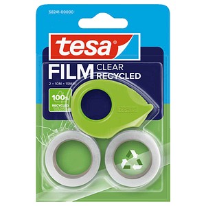 tesa CLEAR RECYCLED Klebefilm transparent 19,0 mm x 10,0 m 1 Set