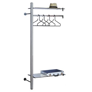 Kerkmann Wandgarderobe Garderobenelement arte 33686181 silber Metall 80,0 x 190,0 cm, 1 St.