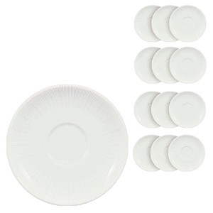 BAUSCHER Untertassen SMART STRIPES weiß Ø 12,0 cm, 12 St.