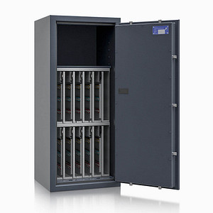 ISS safe4key Schlüsseltresor grau mit 560 Haken, Elektronikschloss, 50,0 x 42,0 x 115,0 cm, 1 St.