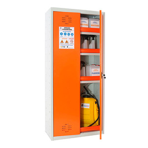 Simonrack Umweltschrank SIMONLOCKER 8425437143243 lichtgrau, orange 4 Fachböden 80,0 x 40,0 x 180,0 cm, zerlegt, 1 St.