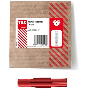 TOX TRI 6/51 010600061 Universaldübel Ø 6 mm x 51 mm, 6 St.