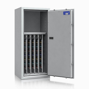 ISS safe4key Schlüsseltresor lichtgrau mit 600 Haken, Elektronikschloss, 50,0 x 42,0 x 115,0 cm, 1 St.