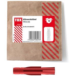 TOX TRI 6/36 010600051 Universaldübel Ø 6 mm x 36 mm, 10 St.