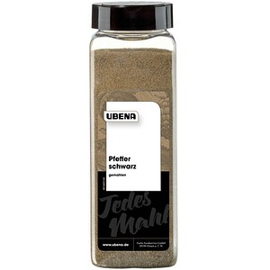 UBENA  Pfeffer schwarz gemahlen Gewürz, 600,0 g