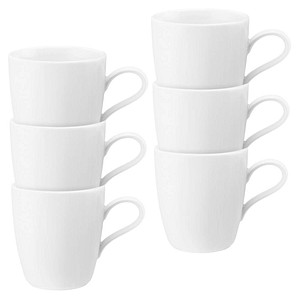 Seltmann Weiden Kaffeebecher M5389-Coup weiß 0,28 l, 6 St.