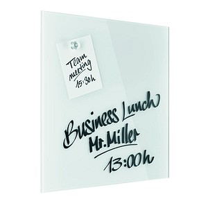 magnetoplan Glas-Magnettafel 40,0 x 40,0 cm briliant-weiß