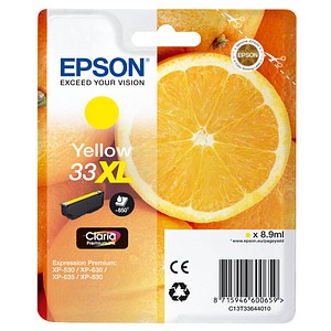 EPSON 33XL / T3364XL gelb Tintenpatrone EPSON 33XL / T3364XL gelb Tintenpatrone
