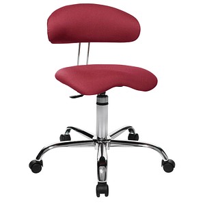 Topstar Bürostuhl Sitness® 40, ST290W51 Stoff rot, Gestell chrom