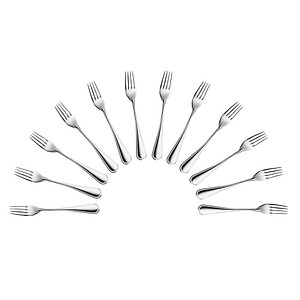 HEPP Dessertgabeln Contour silber, 12 St.