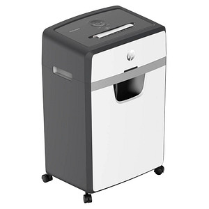 HP OneShred 24CC Aktenvernichter mit Partikelschnitt P-4, 4 x 35 mm, bis 24 Blatt, weiß