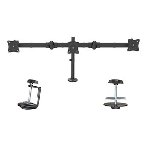 StarTech.com Monitor-Halterung ARMTRIO schwarz für 3 Monitore, Tischklemme, Tischbohrung