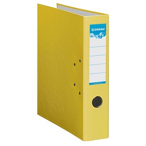 DONAU Klassik Ordner gelb Karton 7,5 cm DIN A4 DONAU Klassik Ordner gelb Karton 7,5 cm DIN A4