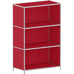 viasit Aktenregal System4 rubinrot 77,9 x 40,4 x 118,2 cm, 1 St.