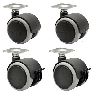 WAGNER® design yourself Rollen für Schränke und Regale RO 1728, 4 St.