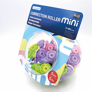 PLUS JAPAN Korrekturroller Candy JAR Pastel 5,0 mm, 50 St.