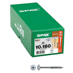 SPAX® Holzbauschrauben T40 Tellerkopf WIROX 0251011001605 10 mm x 160 mm, 25 St.