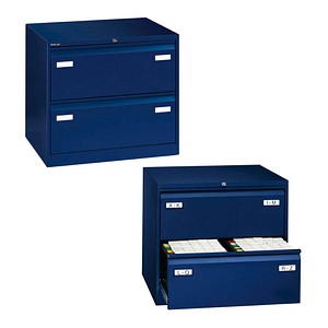 BISLEY LIGHT Hängeregistraturschrank oxfordblau 2 Schubladen 80,0 x 62,2 x 71,1 cm, 1 St.