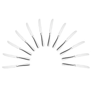 HEPP Dessertmesser Contour silber, 12 St.
