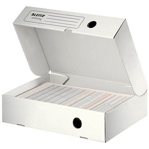 LEITZ Archivboxen Infinity weiß 25,5 x 33,0 x 8,0 cm, 10 St.