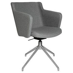 Topstar Besuchersessel SFH 1.0 hellgrau edelstahl, Optik matt Stoff 58,0 x 66,0 x 87,0 - 90,0 cm, 1 St.