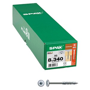 SPAX® Holzbauschrauben T40 Tellerkopf WIROX 0251010803405 8 mm x 340 mm, 50 St.
