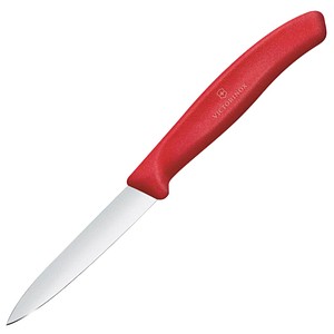 VICTORINOX Küchenmesser  Swiss Classic silber, rot, Klinge: 8,0 cm, 1 St.