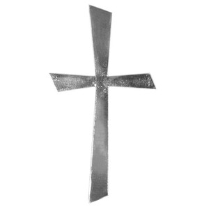 Rayher Wachsmotiv silber Kreuz, 1 St.