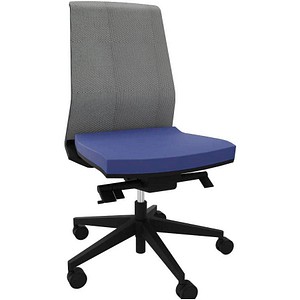 Quadrifoglio Bürostuhl Omnia Netz Stoff blau, Gestell schwarz