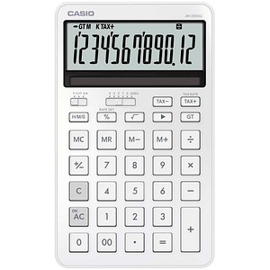CASIO JW-200DQ-WE Taschenrechner seidiges weiß